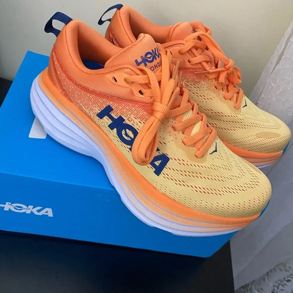 Hoka One One Men's Bondi 8 Running Sneaker Shoes, Size -M7-W8 - Picture 4 of 8